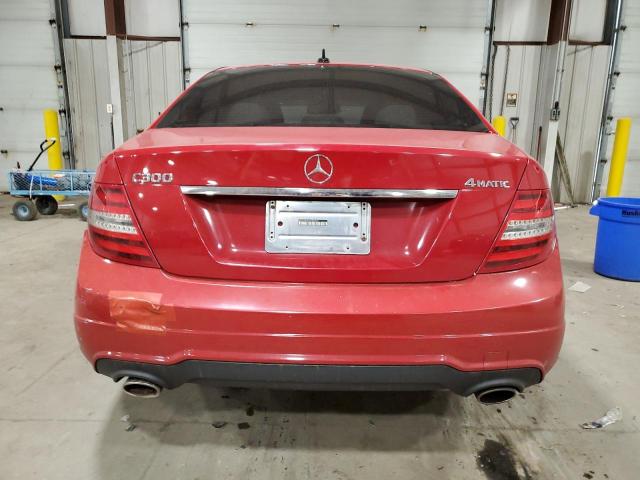 WDDGF8AB2DA860404 - 2013 MERCEDES-BENZ C 300 4MATIC RED photo 6