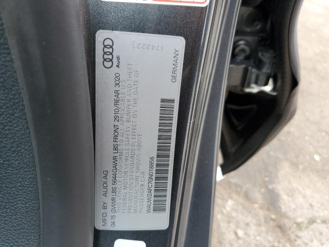 WAUW2AFC7GN018856 - 2016 AUDI S7 PRESTIGE GRAY photo 13