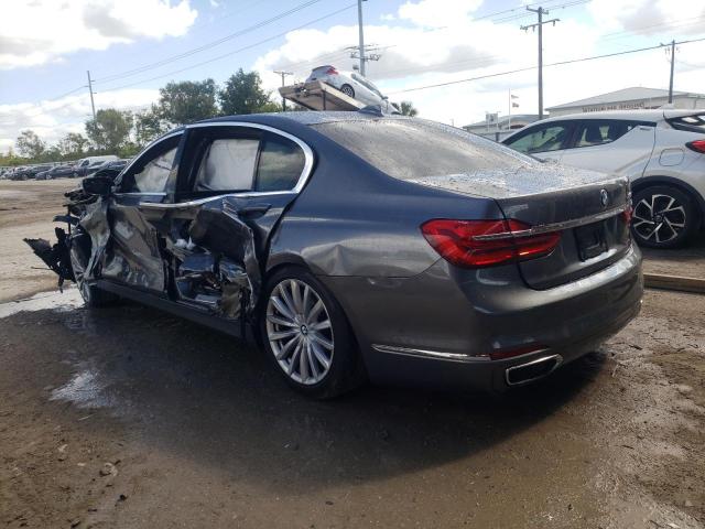 WBA7E2C32HG741087 - 2017 BMW 740 I GRAY photo 2