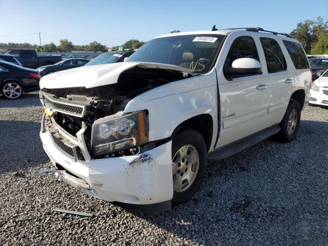 1GNSKAE08ER137764 - 2014 CHEVROLET TAHOE K1500 LS WHITE photo 1