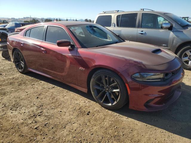 2C3CDXGJ0KH646442 - 2019 DODGE CHARGER SCAT PACK BURGUNDY photo 4