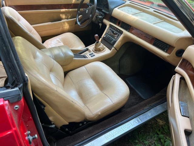 ZAMFM1109HA331308 - 1987 MASERATI SPYDER RED photo 5