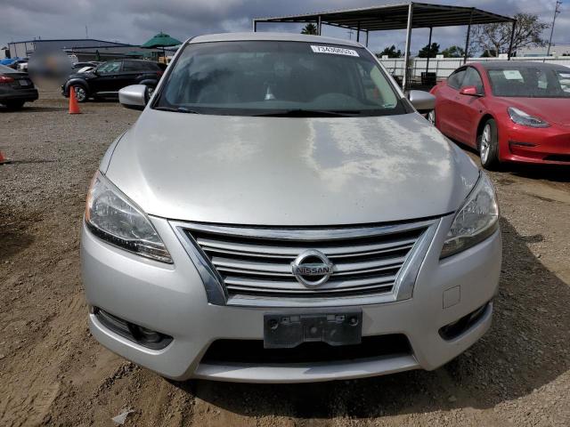 3N1AB7AP6FY214706 - 2015 NISSAN SENTRA S SILVER photo 5