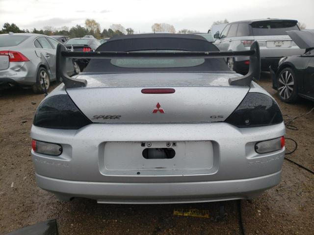 4A3AE45G81E213671 - 2001 MITSUBISHI ECLIPSE SPYDER GS SILVER photo 6