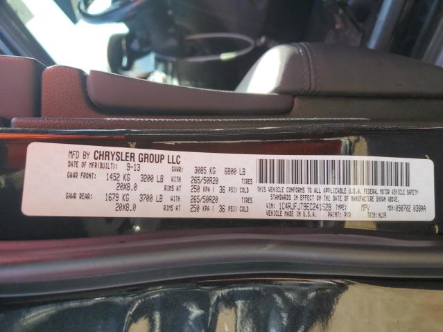 1C4RJFJT9EC241528 - 2014 JEEP GRAND CHER SUMMIT შავი ფოტო 12