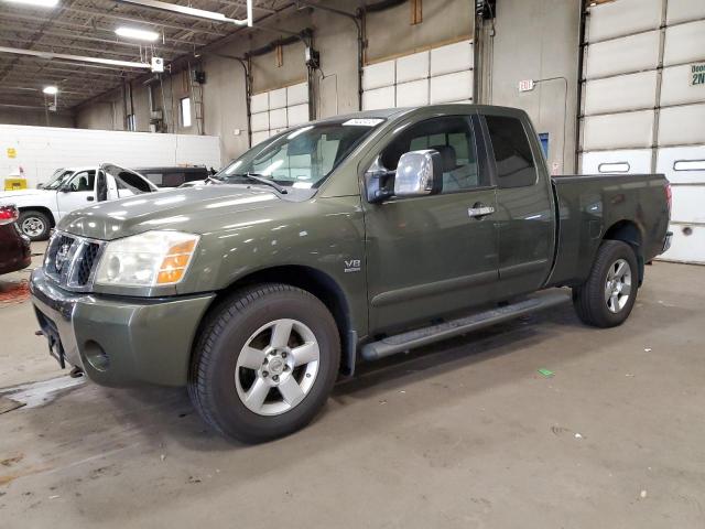 1N6AA06B34N520371 - 2004 NISSAN TITAN XE GREEN photo 1