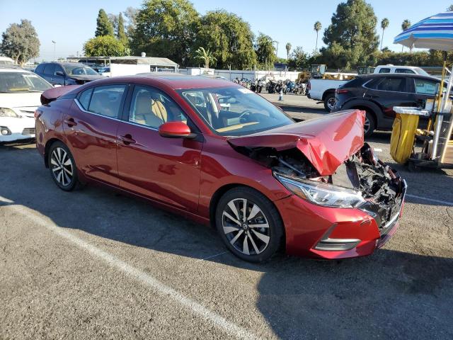 3N1AB8CV6NY282813 - 2022 NISSAN SENTRA SV BURGUNDY photo 4