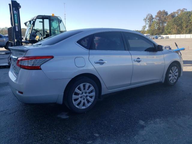 3N1AB7APXDL768129 - 2013 NISSAN SENTRA S SILVER photo 3