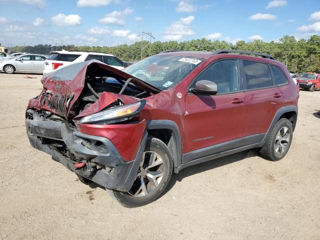 1C4PJMBS5FW514305 - 2015 JEEP CHEROKEE TRAILHAWK BURGUNDY photo 1