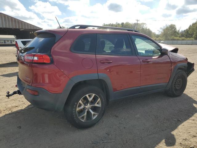 1C4PJMBS5FW514305 - 2015 JEEP CHEROKEE TRAILHAWK BURGUNDY photo 3