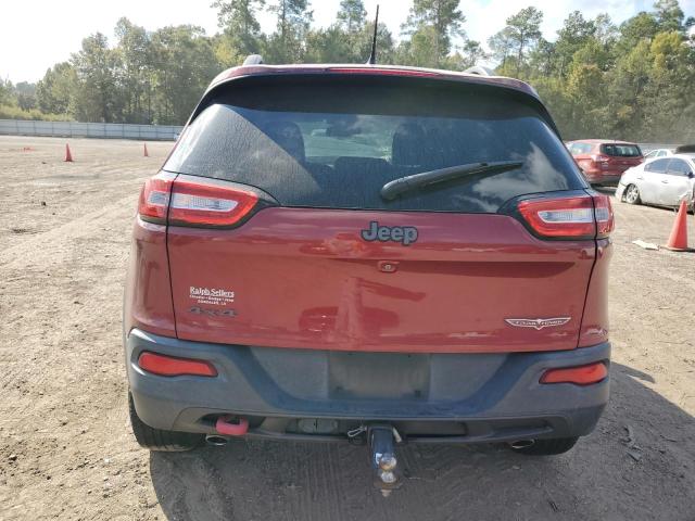 1C4PJMBS5FW514305 - 2015 JEEP CHEROKEE TRAILHAWK BURGUNDY photo 6