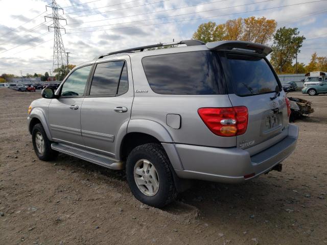 5TDBT48A41S034090 - 2001 TOYOTA SEQUOIA LIMITED SILVER photo 2
