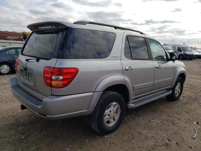 5TDBT48A41S034090 - 2001 TOYOTA SEQUOIA LIMITED SILVER photo 3