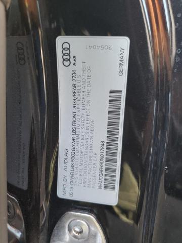 WAUCGAFH9DN017848 - 2013 AUDI S5 PREMIUM PLUS 黑色 照片 12