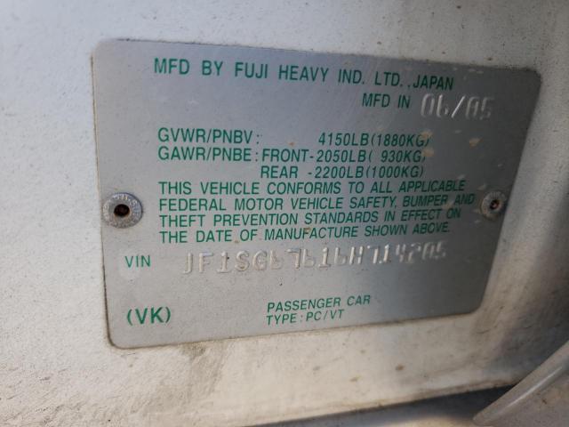 JF1SG67616H714205 - 2006 SUBARU FORESTER 2.5X LL BEAN WHITE photo 13