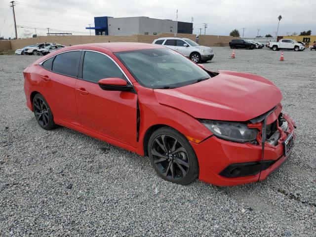 2HGFC2F8XKH524539 - 2019 HONDA CIVIC SPORT 红色 照片 4