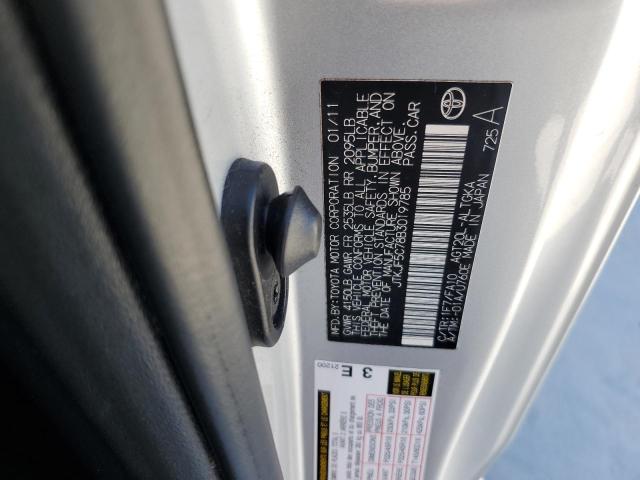 JTKJF5C78B3019785 - 2011 TOYOTA SCION TC ვერცხლისფერი ფოტო 13