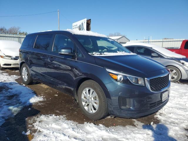 KNDMB5C15H6245348 - 2017 KIA SEDONA LX BLUE photo 4