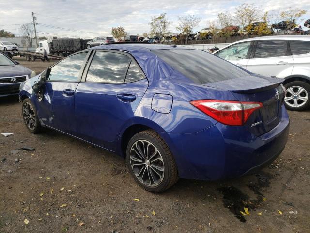 2T1BURHE8GC512106 - 2016 TOYOTA COROLLA L BLUE photo 2