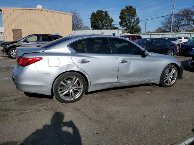 JN1BV7AR4FM416251 - 2015 INFINITI Q50 BASE SILVER photo 3