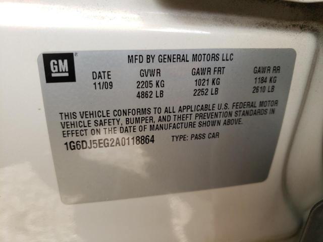 1G6DJ5EG2A0118864 - 2010 CADILLAC CTS PERFORMANCE COLLECTION BEIGE photo 12