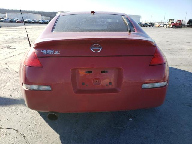 JN1AZ34D16M304239 - 2006 NISSAN 350Z COUPE RED photo 6