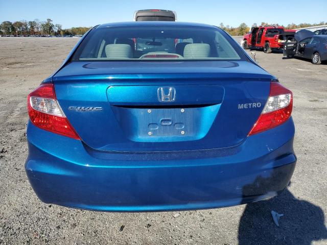 2HGFB2F52CH508328 - 2012 HONDA CIVIC LX BLUE photo 6