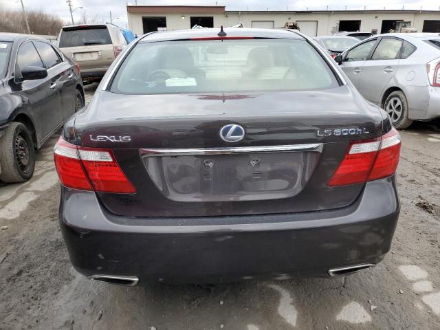 JTHDU46F995009917 - 2009 LEXUS LS 600HL GRAY photo 6