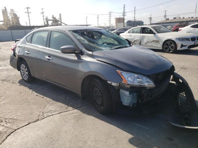 3N1AB7AP7FL682649 - 2015 NISSAN SENTRA S GRAY photo 4