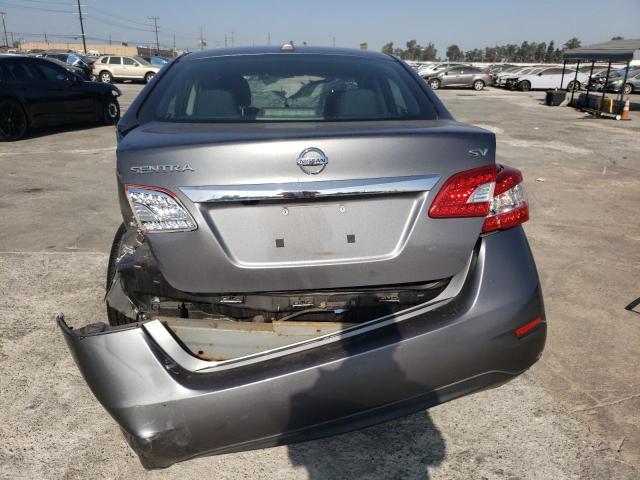 3N1AB7AP7FL682649 - 2015 NISSAN SENTRA S GRAY photo 6