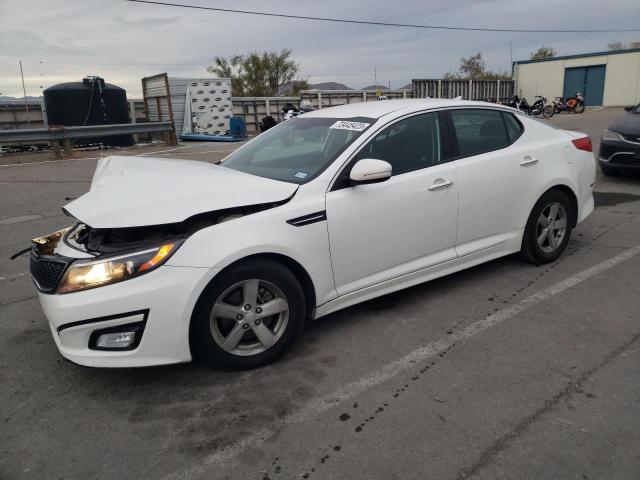 KNAGM4A78F5594092 - 2015 KIA OPTIMA LX WHITE photo 1