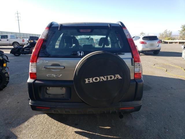 JHLRD68525C016157 - 2005 HONDA CR-V LX SILVER photo 6