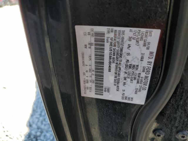 1FMEU51E88UB04088 - 2008 FORD EXPLORER S XLT BLACK photo 12