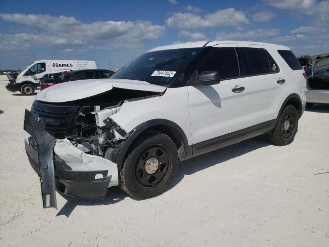 1FM5K8AR2FGB51753 - 2015 FORD EXPLORER POLICE INTERCEPTOR WHITE photo 1