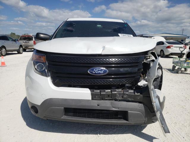1FM5K8AR2FGB51753 - 2015 FORD EXPLORER POLICE INTERCEPTOR WHITE photo 5