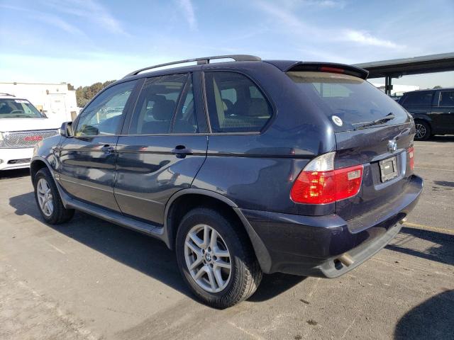 5UXFA13585LY20836 - 2005 BMW X5 3.0I BLUE photo 2