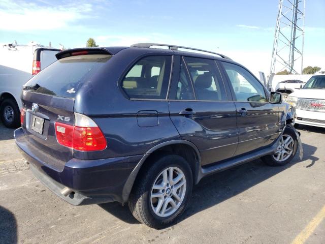 5UXFA13585LY20836 - 2005 BMW X5 3.0I BLUE photo 3