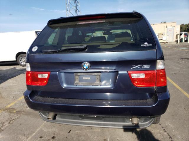 5UXFA13585LY20836 - 2005 BMW X5 3.0I BLUE photo 6