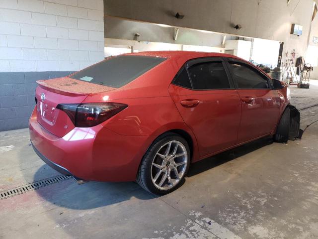 2T1BURHE1EC053224 - 2014 TOYOTA COROLLA L RED photo 3