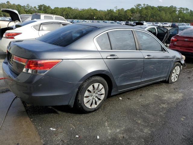 1HGCP2F39CA163722 - 2012 HONDA ACCORD LX GRAY photo 3