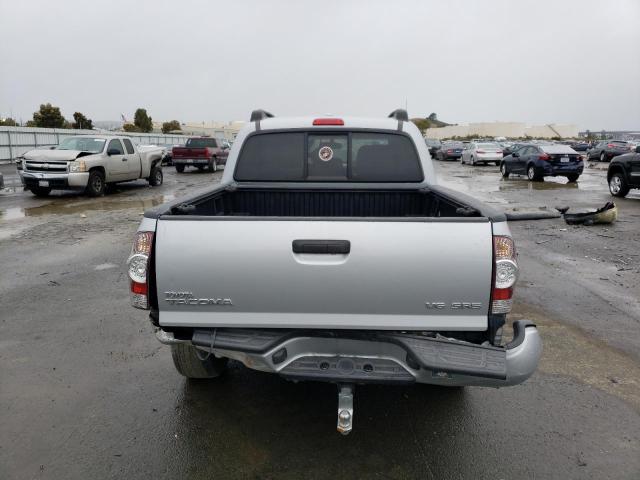 3TMLU42N29M028667 - 2009 TOYOTA TACOMA DOUBLE CAB SILVER photo 6