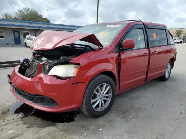 2C4RDGCG8DR807262 - 2013 DODGE GRAND CARA SXT RED photo 1