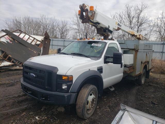 1FD4F46Y98EA84401 - 2008 FORD F450 SUPER DUTY WHITE photo 1