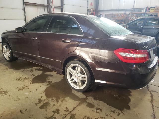 WDDHF9AB2BA392164 - 2011 MERCEDES-BENZ E 550 4MATIC MAROON photo 2