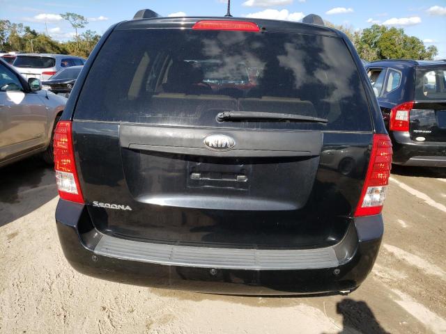 KNDMG4C75E6542115 - 2014 KIA SEDONA LX BLACK photo 6