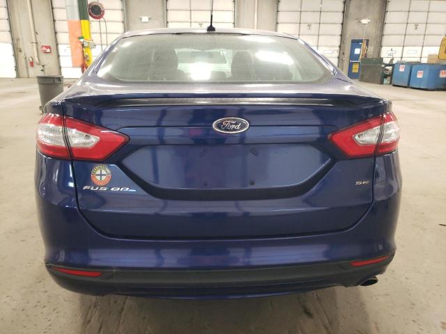 1FA6P0H71E5366721 - 2014 FORD FUSION SE BLUE photo 6