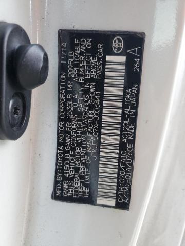 JTKJF5C7XFJ003444 - 2015 TOYOTA SCION TC თეთრი ფოტო 12