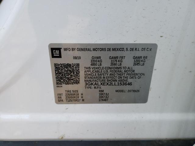 3GKALXEX2LL153646 - 2020 GMC TERRAIN DENALI WHITE photo 13