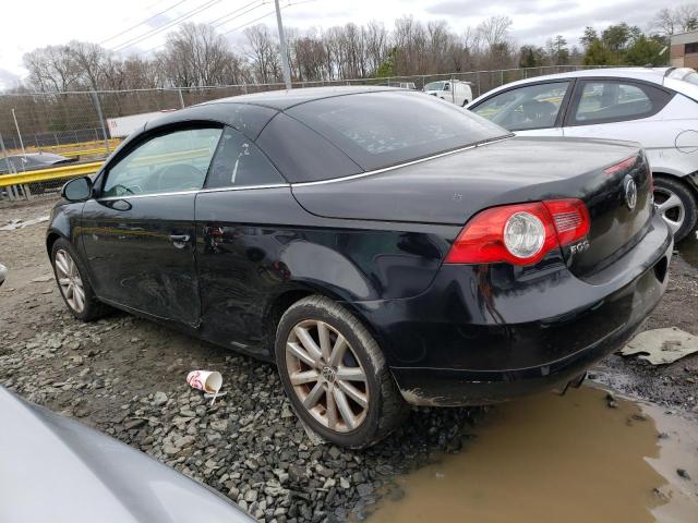 WVWBA71F07V037774 - 2007 VOLKSWAGEN EOS 2.0T BLACK photo 2