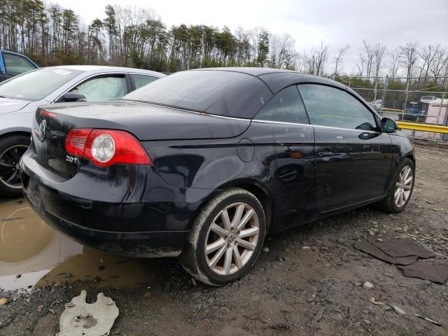 WVWBA71F07V037774 - 2007 VOLKSWAGEN EOS 2.0T BLACK photo 3